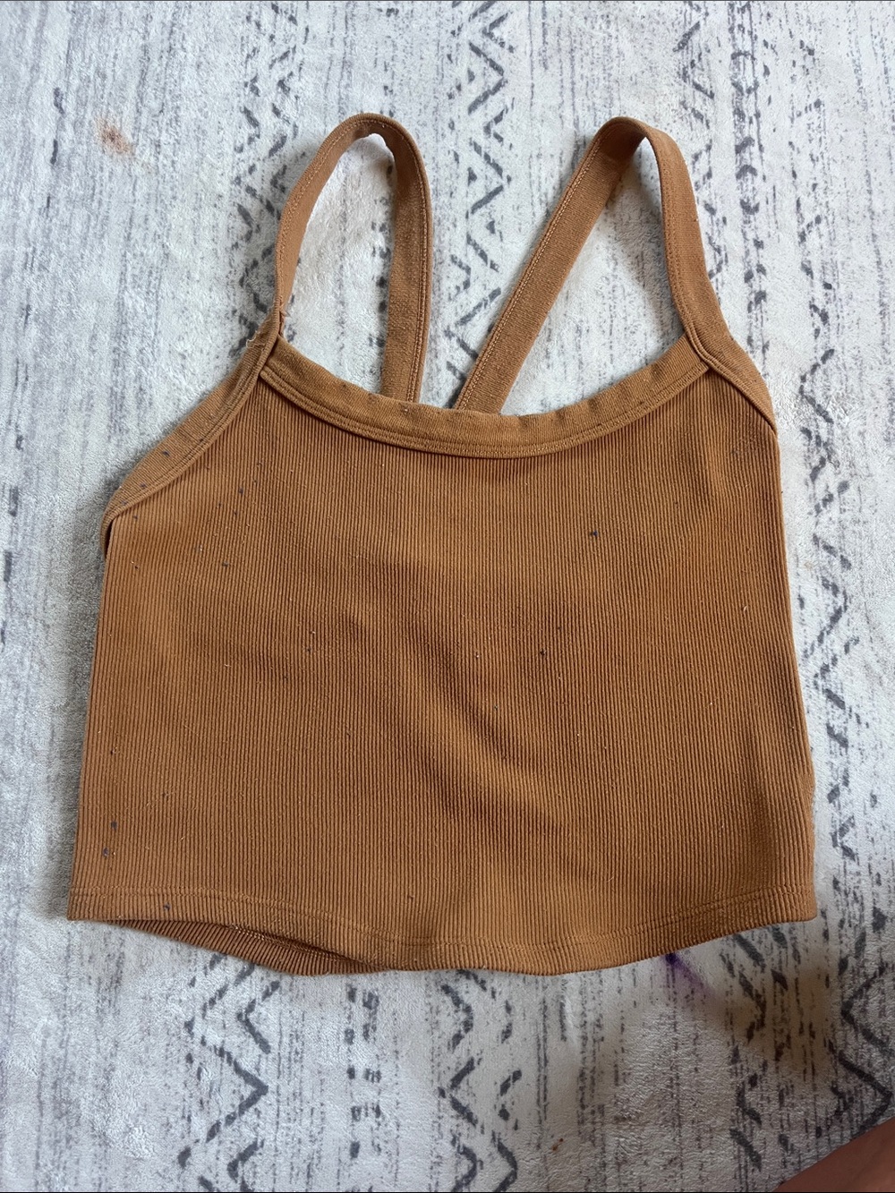 FP Movement by Free People Ribbed Crop Tank in Brown